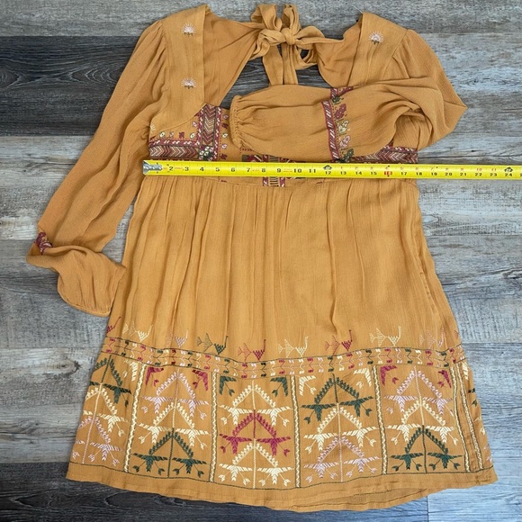 Free People Rhiannon Embroidered Dress Sz (S) - Picture 13 of 14